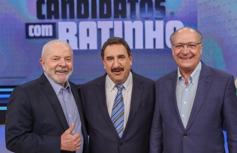 Lula, Ratinho e Geraldo Alckmin. (Foto: Reprodução/Portal R7)