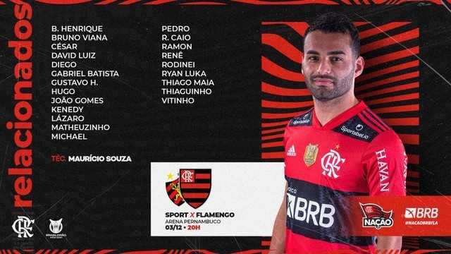 Flamengo perde dois titulares para jogo contra o Palmeiras pelo Brasileirão