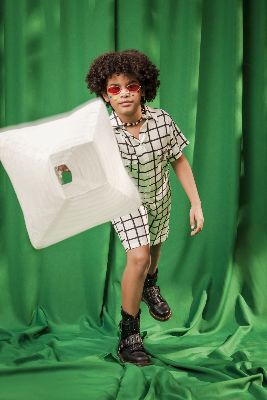 Campanha da nova linha de roupas infantil da Sabrina Sato, a 'Sato Kids' (Foto: Villy Ribeiro)