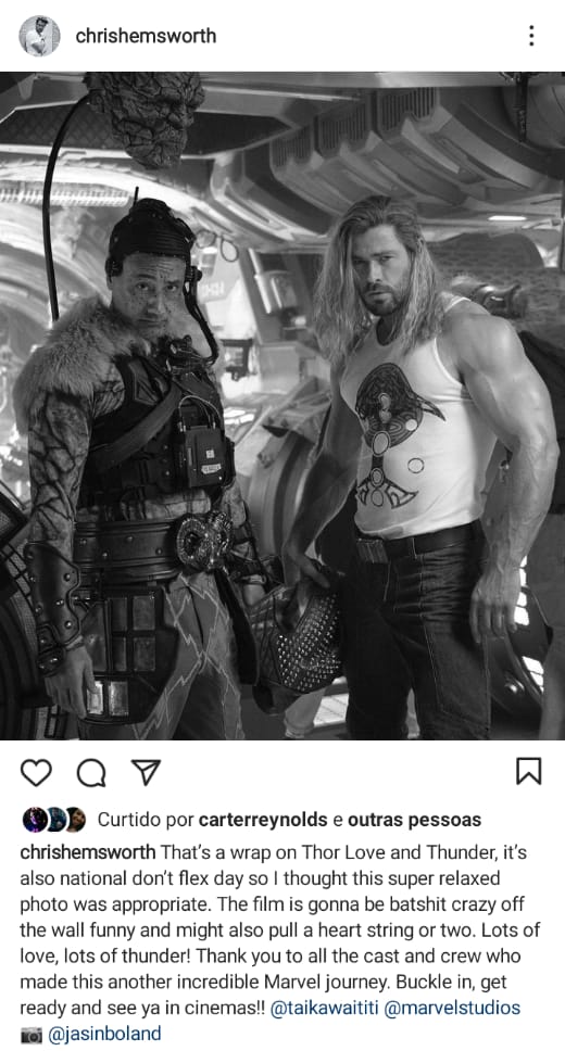 Chris Hemsworth quer deixar personagem Thor