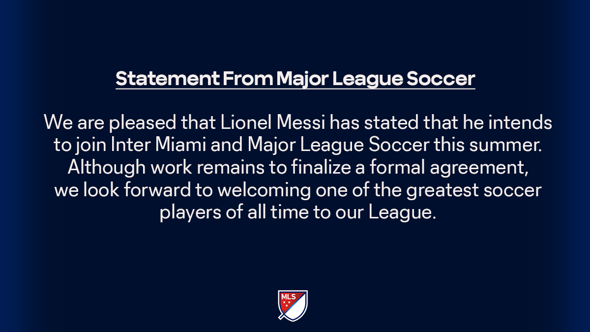 Lionel Messi é anunciado pelo Inter Miami FC, dos Estados Unidos