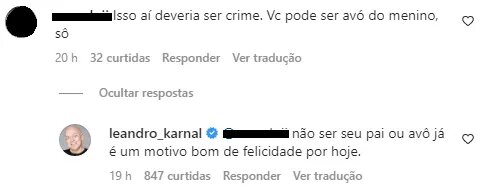 Leandro Karnal responde comentários preconceituosos. Foto: Reprodução/Instagram/@leandro_karnal