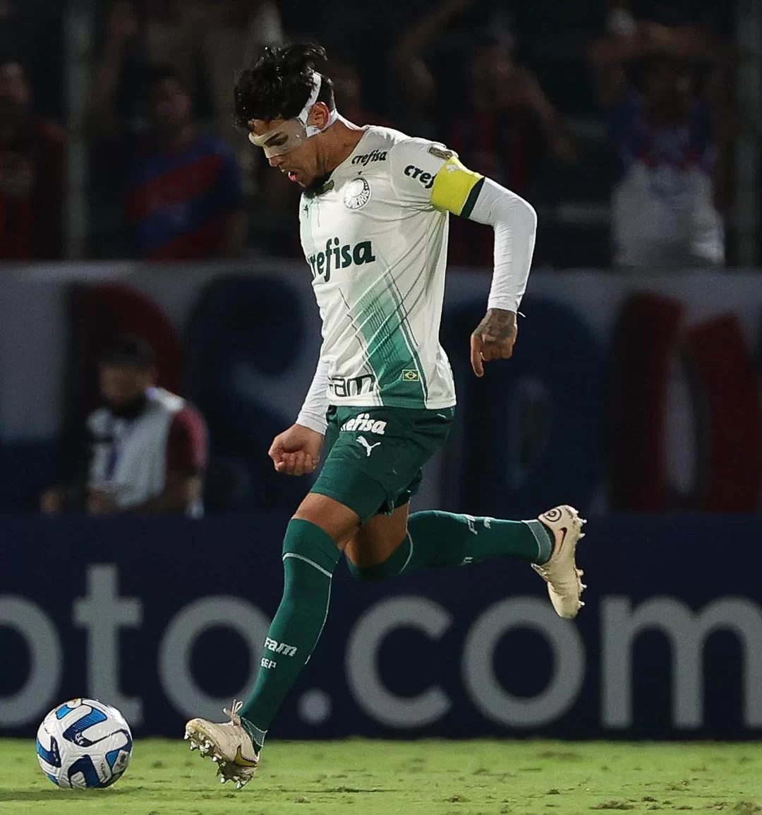 Gustavo Gomèz com em jogo pelo Palmeiras