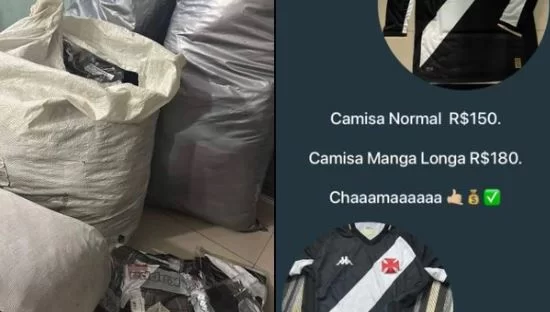 Camisas do Vasco já estão sendo vendidas no Complexo da Maré