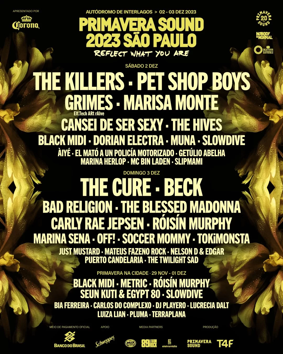 Line Up do evento Primavera Sound 2023 São Paulo