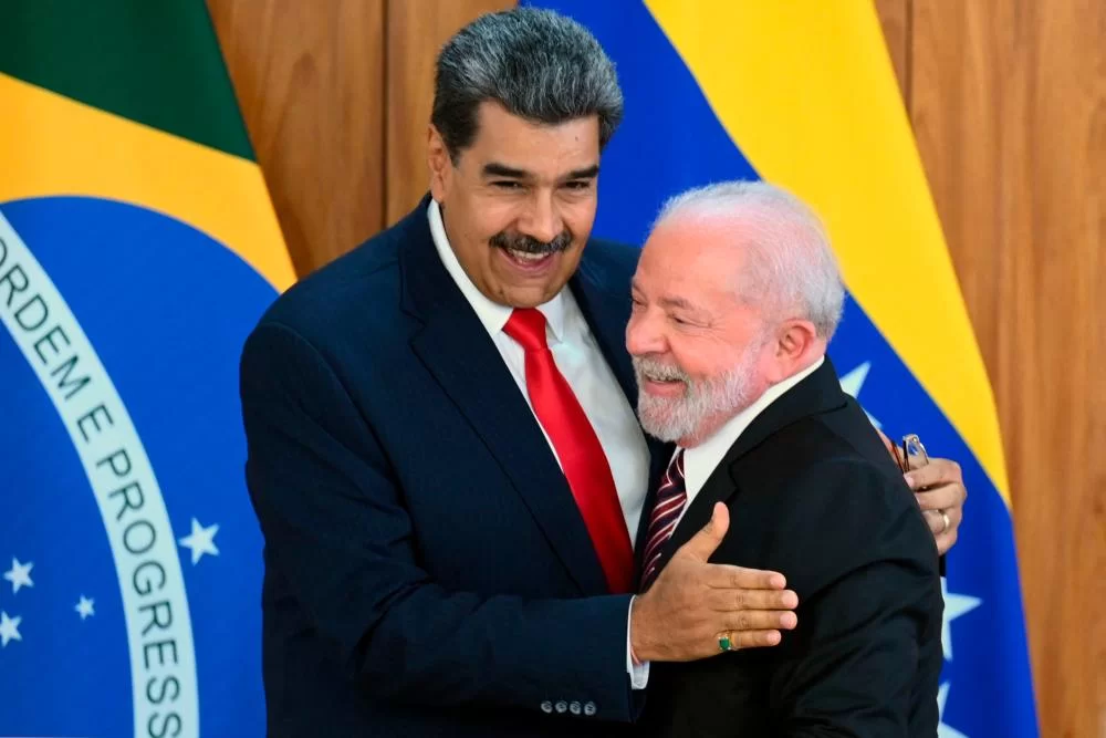 Nicolás Maduro e Lula em encontro