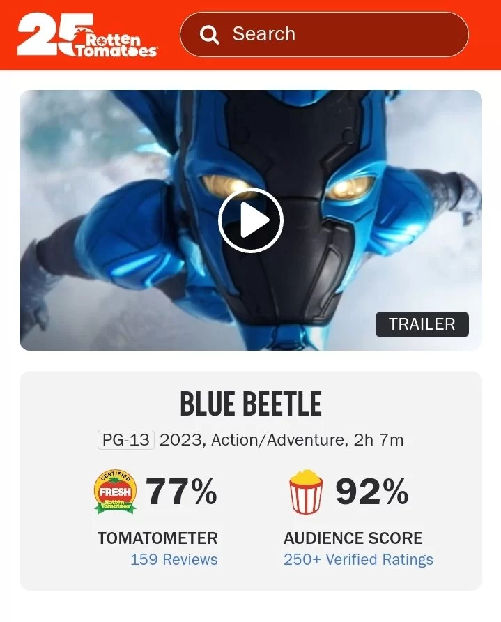 Apesar de abertura morna, Blue Beetle finalmente desbanca Barbie do pr