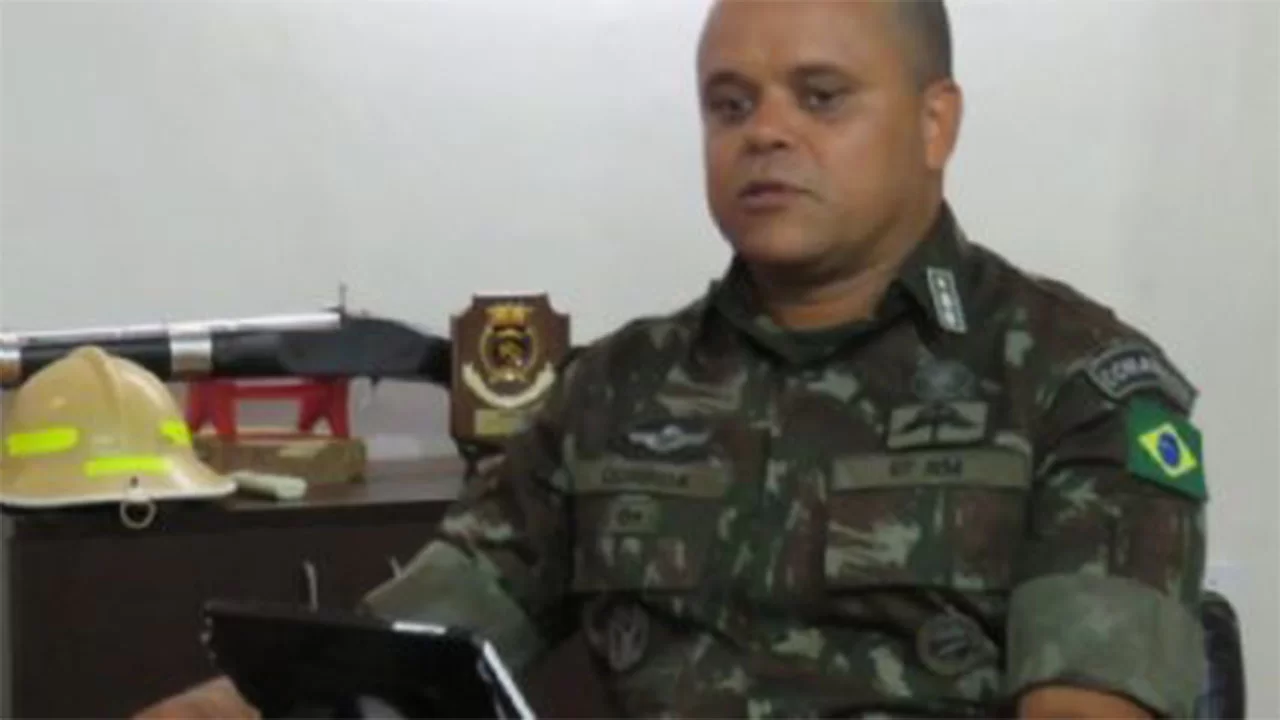Tenente coronel André Luis Cruz Correia, exonerado do GSI. (Foto: Reprodução/ASCOM/CBMSE/Revista Forum)