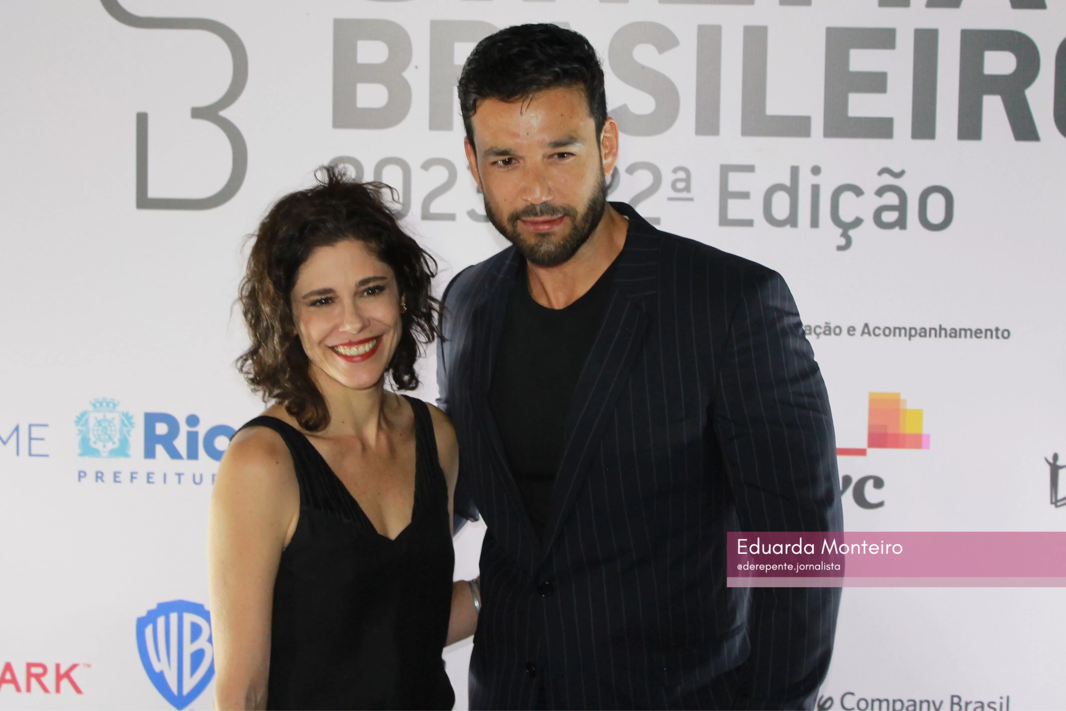 Juliana Martins e Sérgio Marone no Grande Prêmio do Cinema Brasileiro (Foto: Eduarda Monteiro) Lorena Bueri