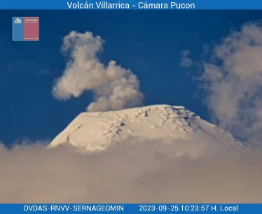 Alerta laranja indica que vulcão Villarrica no Chile pode entrar em erupção nos próximos dias ou semanas