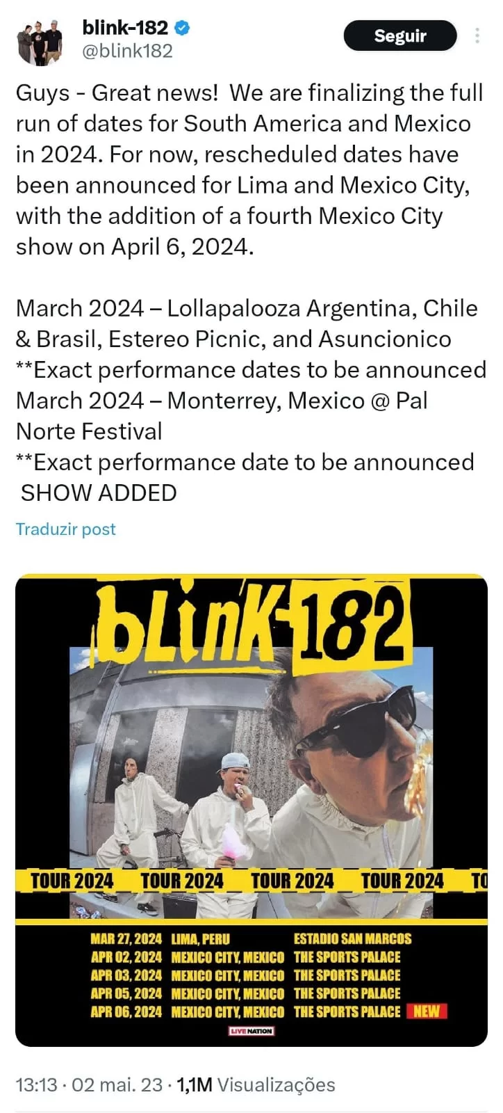 Blink-182 Twitter X