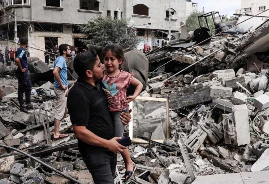 Imagens da destruição após os ataques em Gaza.