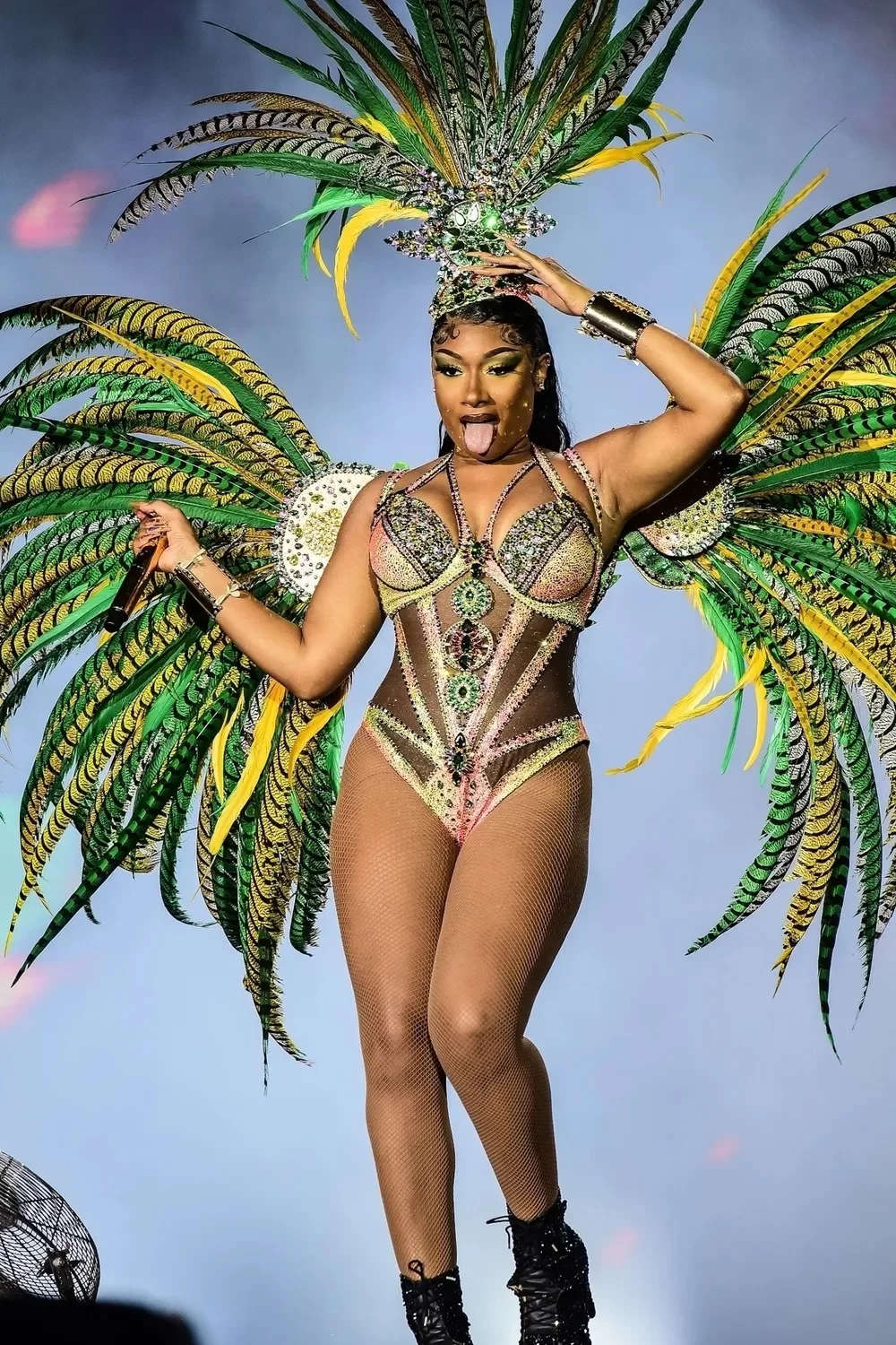 Megan Thee Stallion. (Foto: Marcelo Sá Barreto /AgNews)