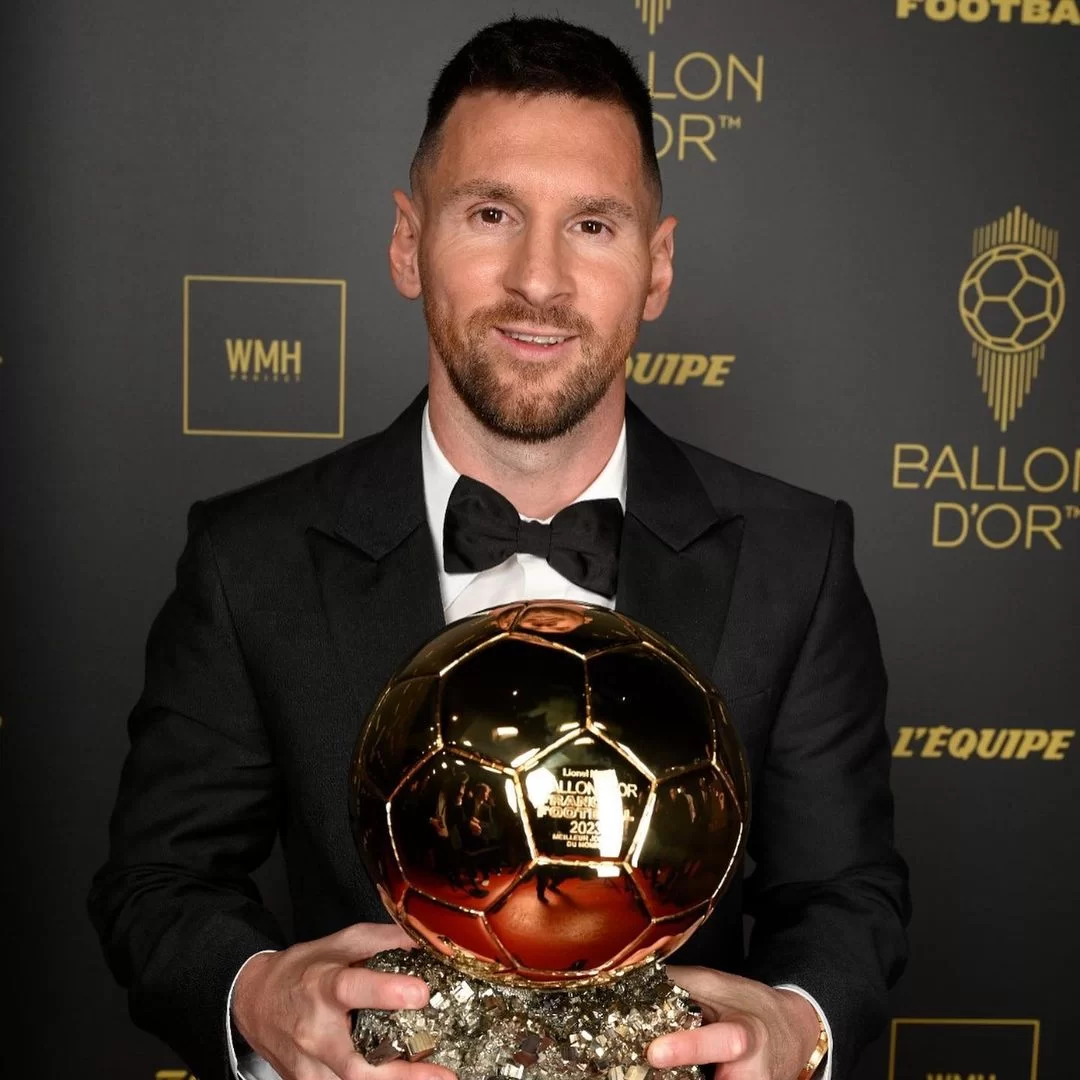 Messi ganhou sua oitava Bola de Ouro da carreira durante a cerimônia de ontem. 