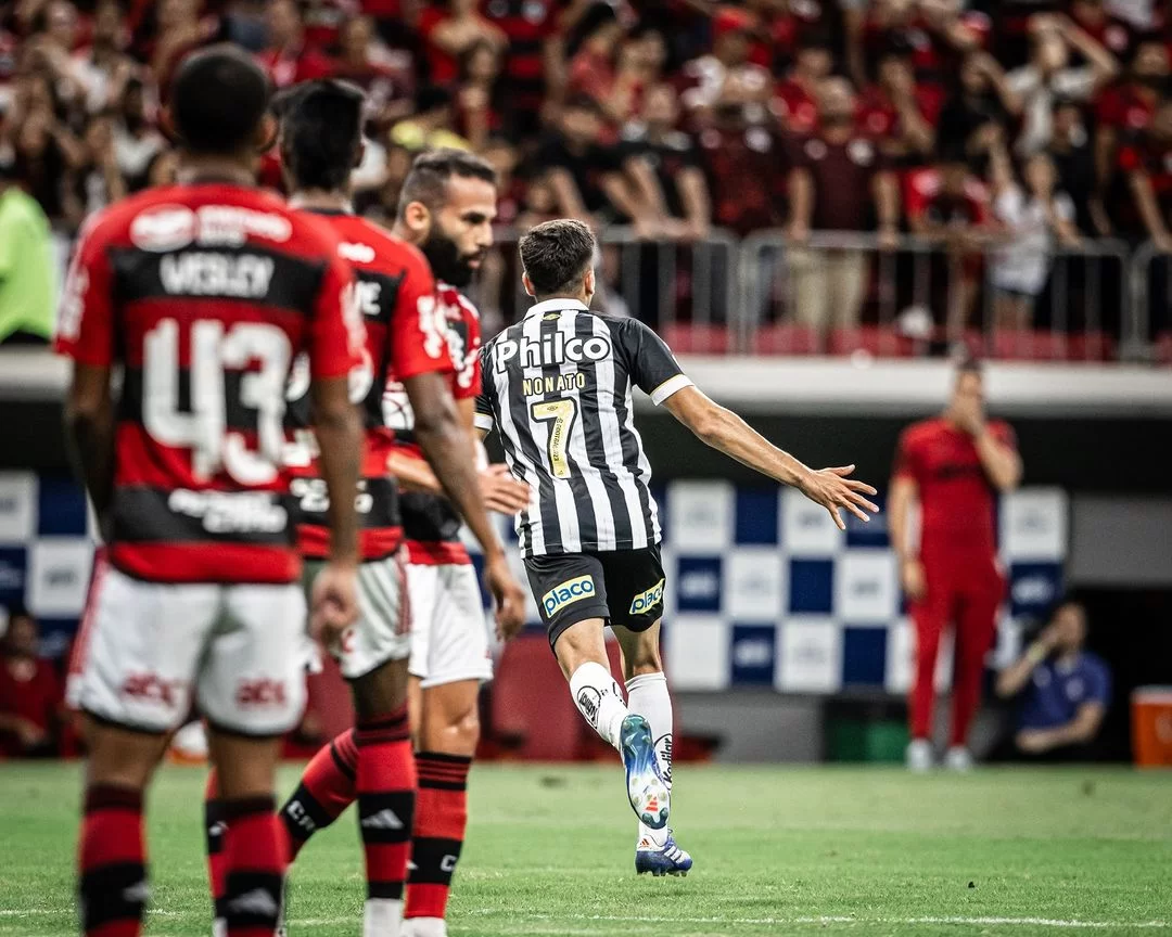 Nonato faz primeiro gol da partida contra o Flamengo