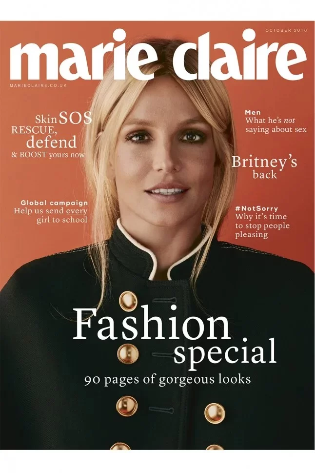 Britney é capa da Marie Claire 2016