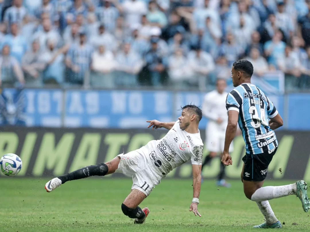 O jogador marcou o gol da vitória sobre o Grêmio neste fim de semana. 