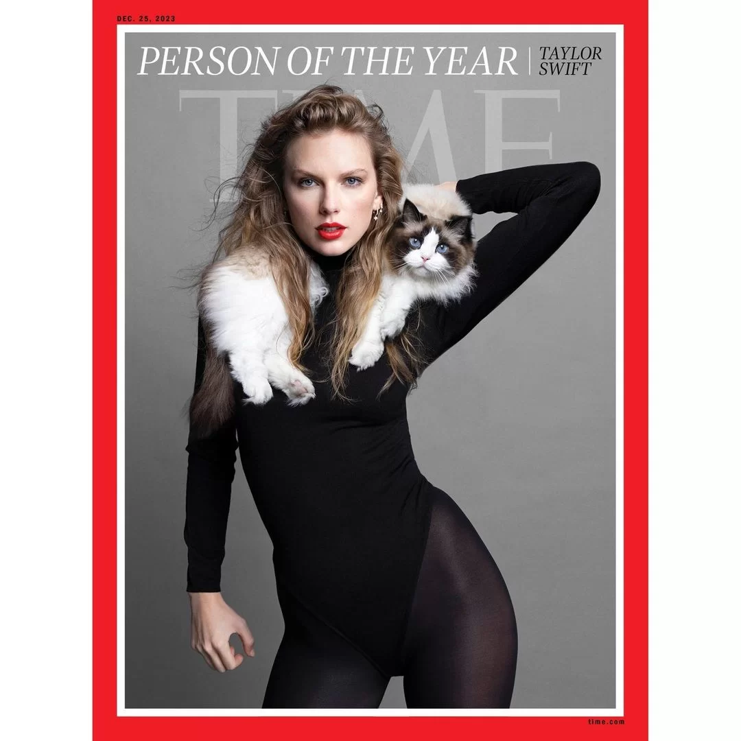 Taylor Swift na capa da Time (Foto: reprodução/Instagram/@time) Lorena Bueri