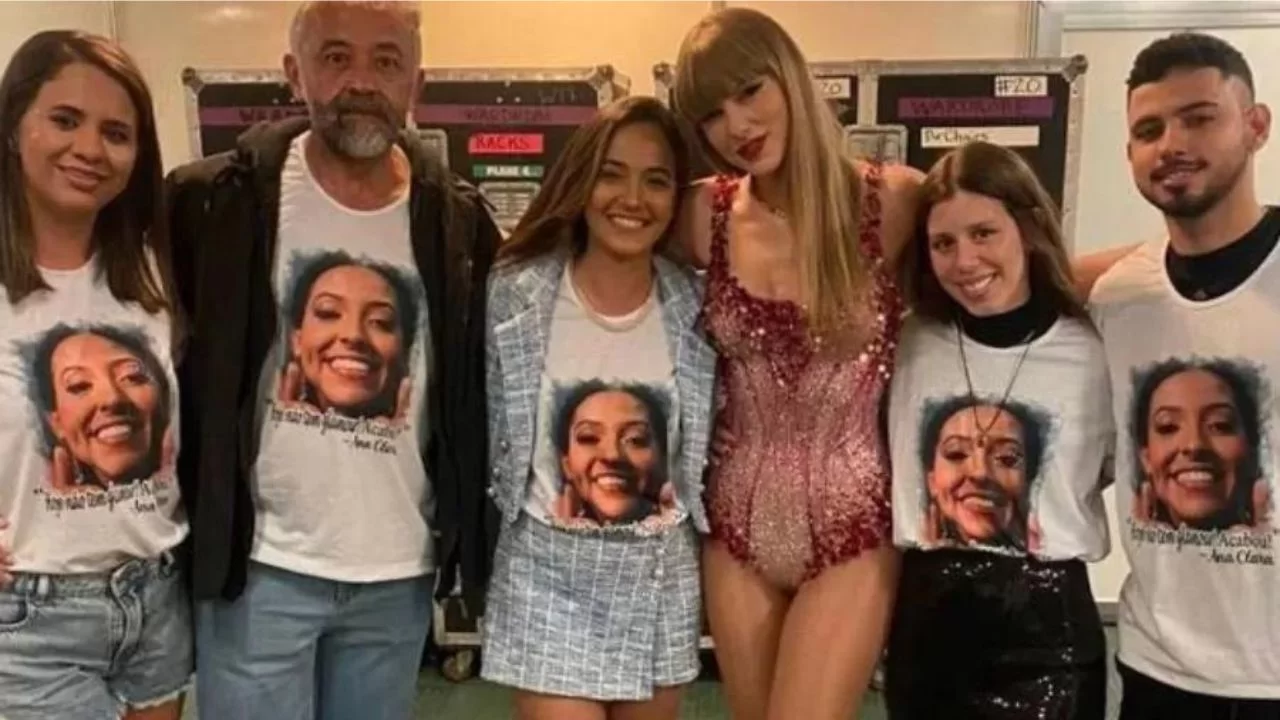 Família de Ana Clara Benevides encontrou Taylor Swift nos bastidores de show em São Paulo