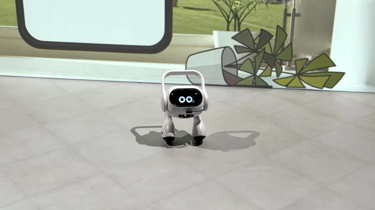 Robô doméstico com IA apresentado pela LG na CES 2024