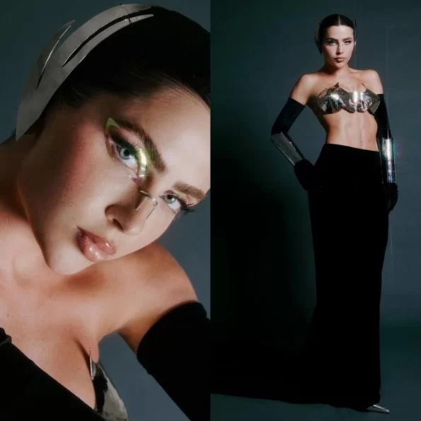 Jade Picon para o Baile da Vogue Brasil 2024 (Foto: reprodução/Instagram/@voguesglam) Lorena Bueri