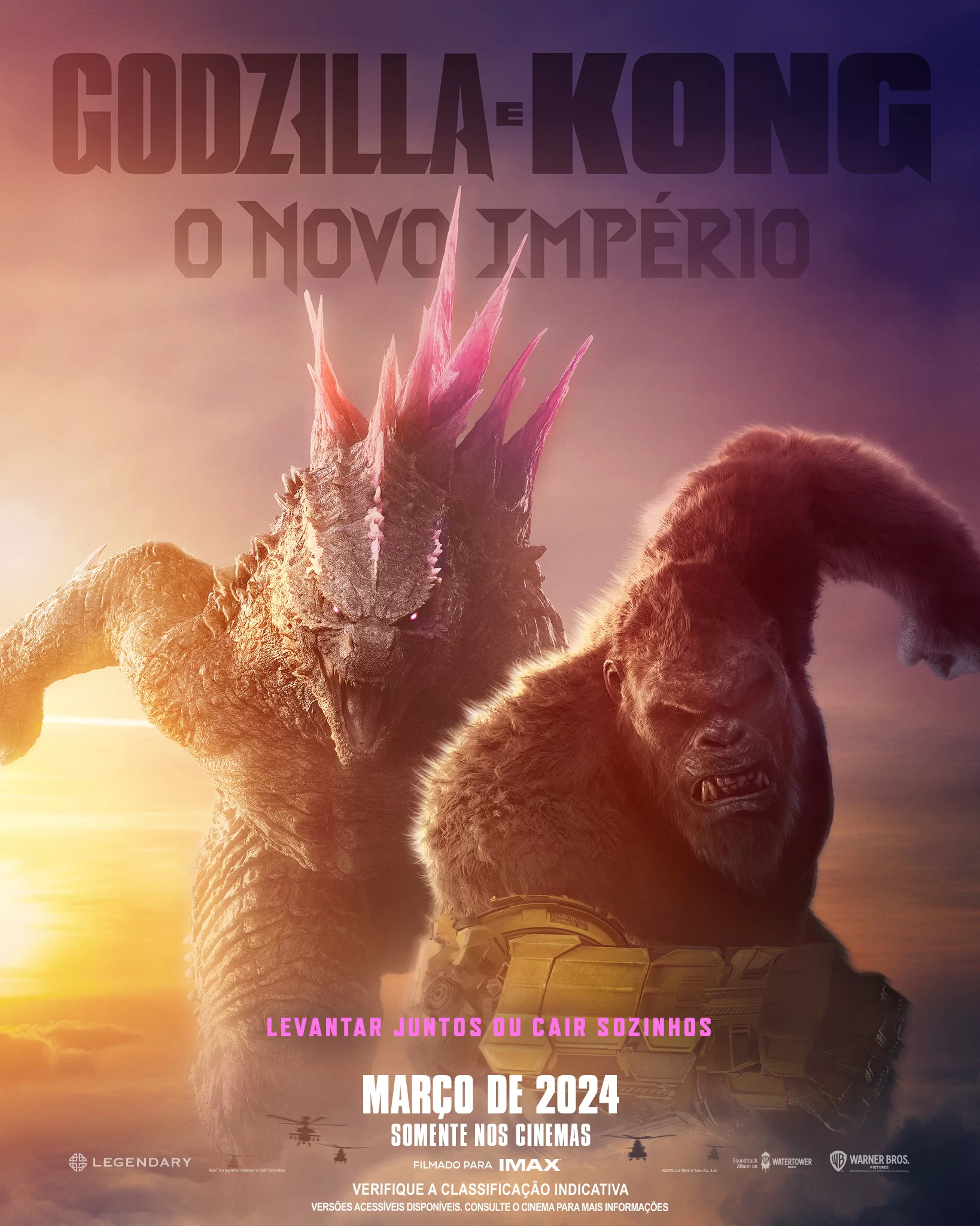 novo poster de godzilla vs kong