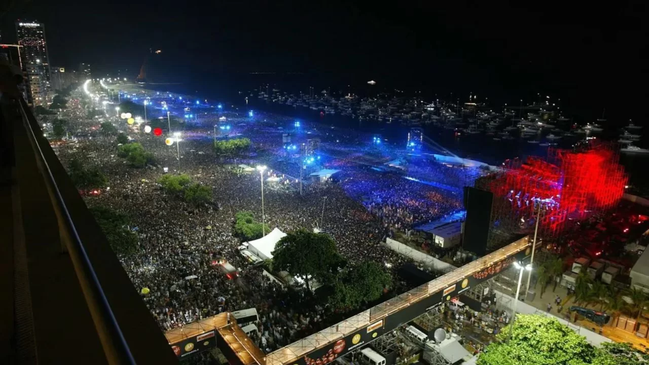 Show do The Rolling Stones na Praia de Copacabana. 