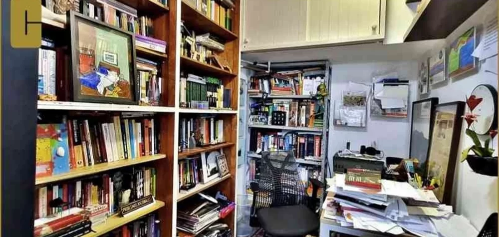 Escritório do apartamento à venda de Luana Piovani (Foto: reprodução/Cifra Chomes) Lorena Bueri