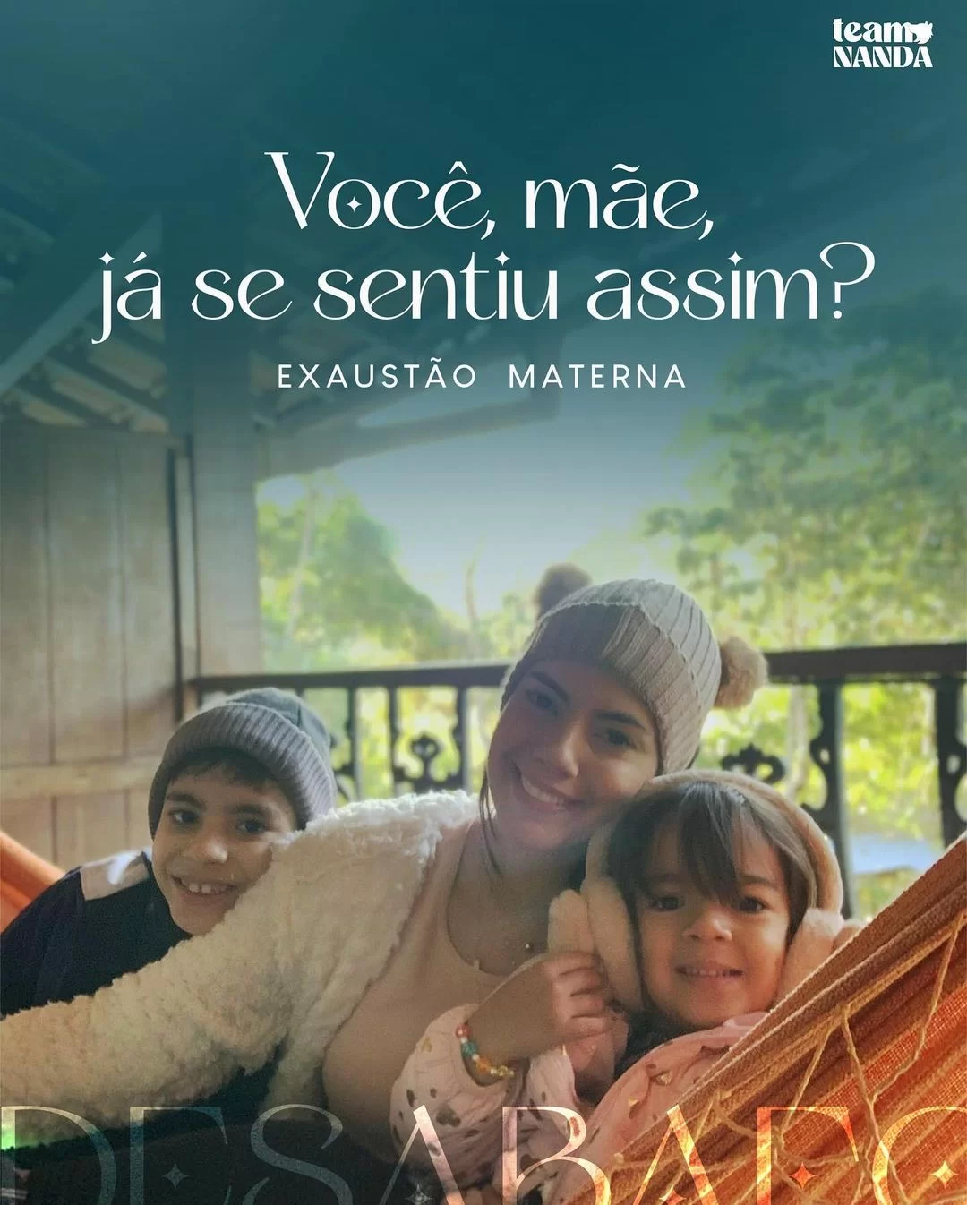 Foto de Fernanda com seus filhos (Reprodução/Instagram/@nandabande)