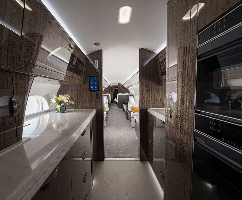 Projeção do interior do Gulfstream G700 (Foto: reprodução/Site/Gulfstream) Lorena Bueri