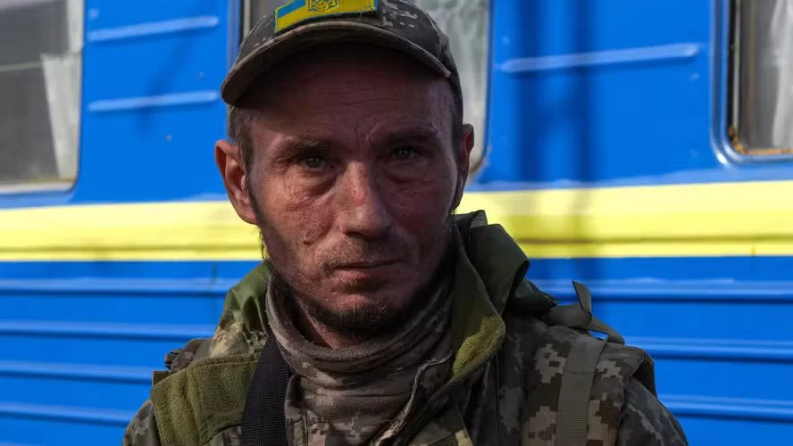 Militar ucraniano há 3 anos no front de guerra