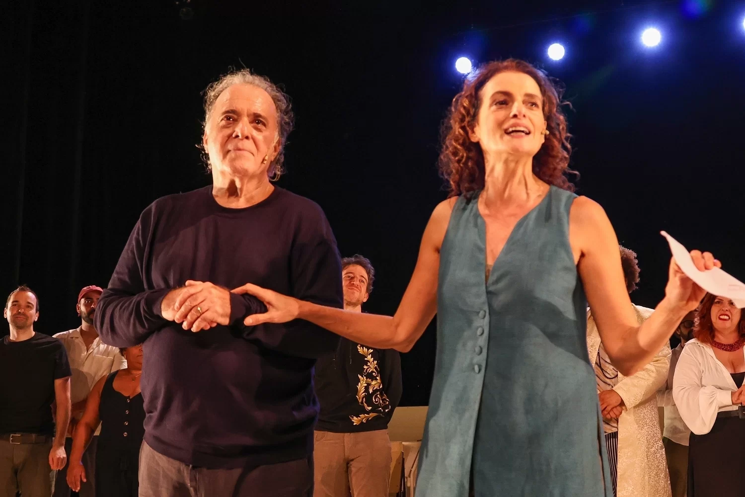 Tony Ramos ao lado de Denise Fraga em seu trabalho mais recente, a peça “O que só sabemos juntos”