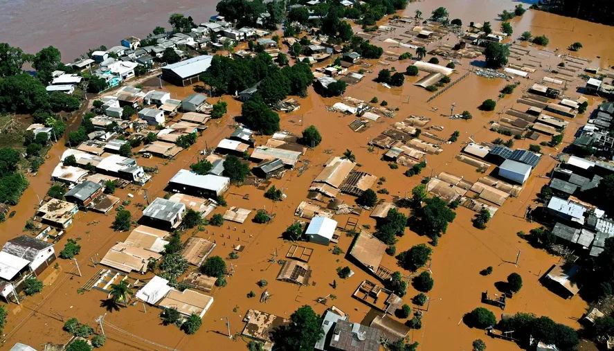 Rio Grande do Sul tomado por enchente
