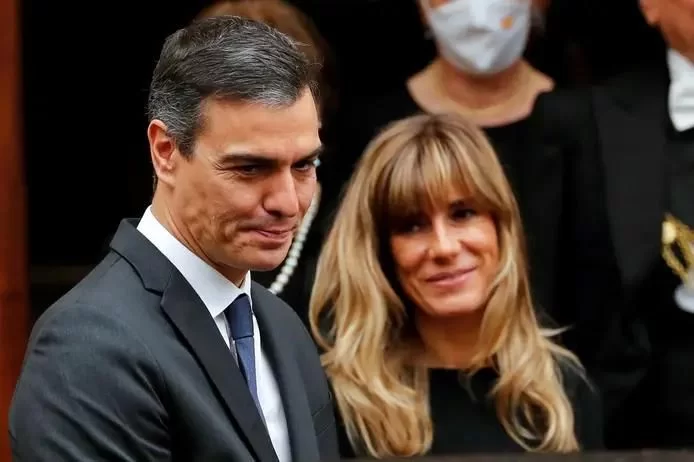 Pedro Sánchez e a esposa, Begoña Gómez