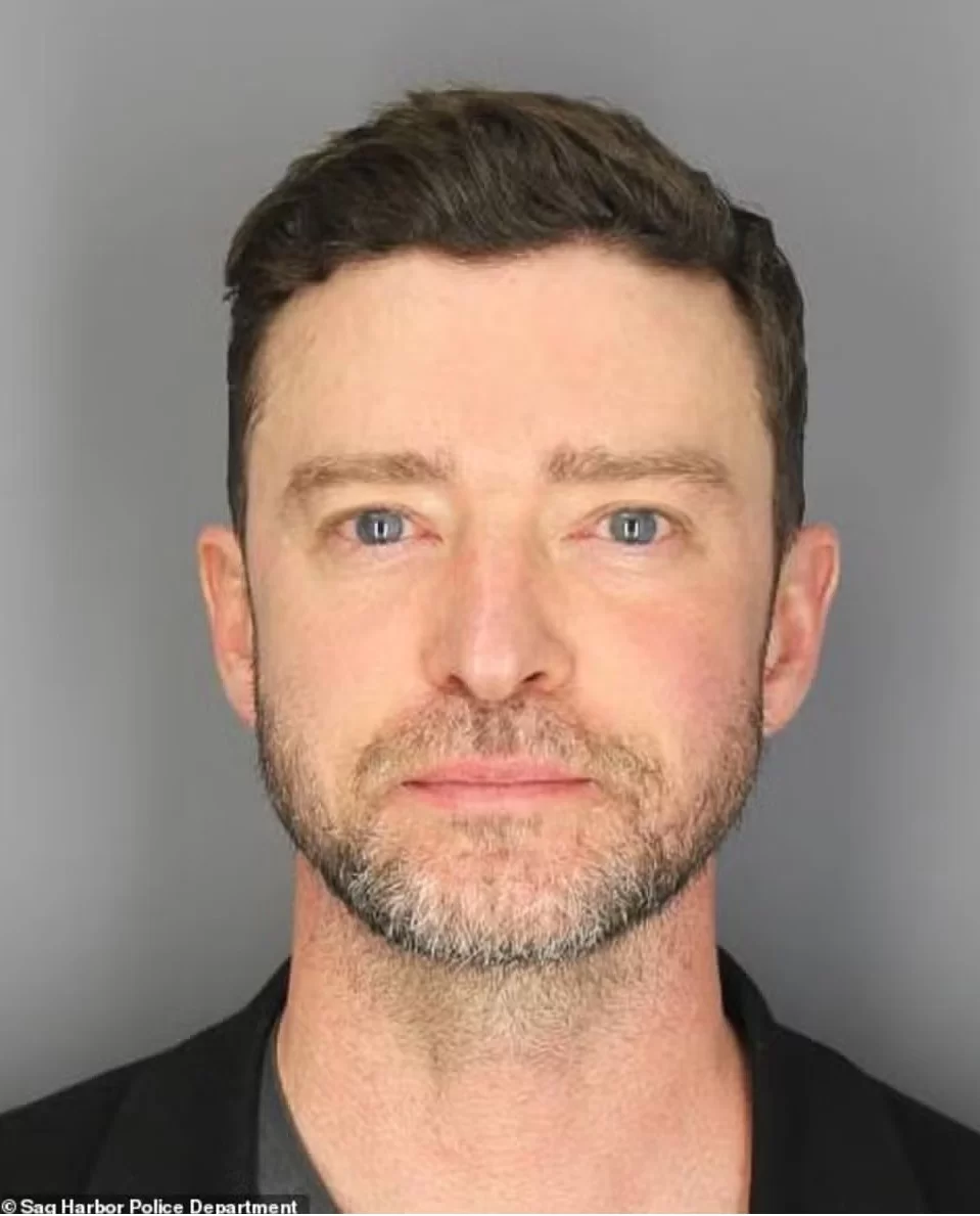 Timberlake na delegacia (Foto: reprodução/Departamento de Polícia de Sag Harbor)