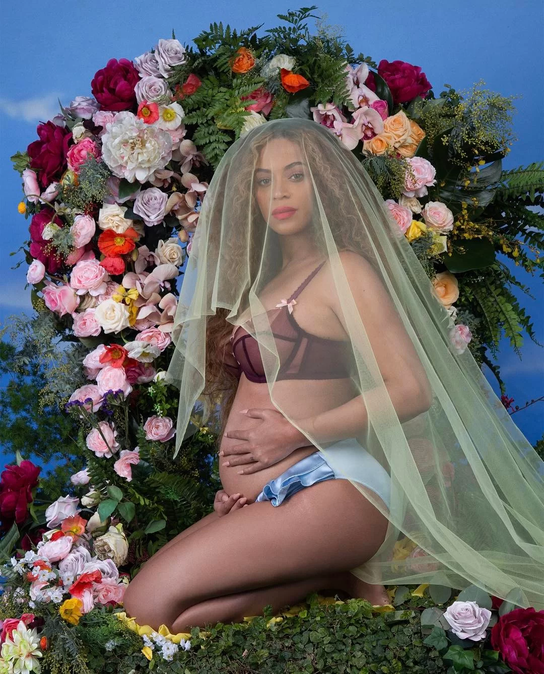 Beyoncé grávida de seus gêmeos, Sir e Rumi (Foto: reprodução/Instagram/@beyonce) Lorena Bueri