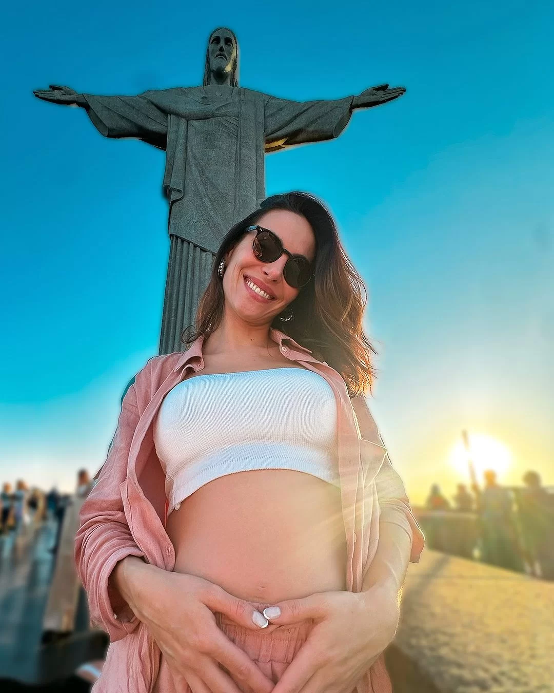 Mel Fronckowiak grávida da segunda filha (Foto: reprodução/Instagram/@melfronck) Lorena Bueri