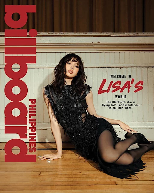 A capa da Billboard Filipinas traz Lisa em grande estilo, mostrando seu papel como ícone global e sua conexão com fãs de todo o mundo (Foto: reprodução/Joelle Grace Taylor/Billboard) Lorena Bueri