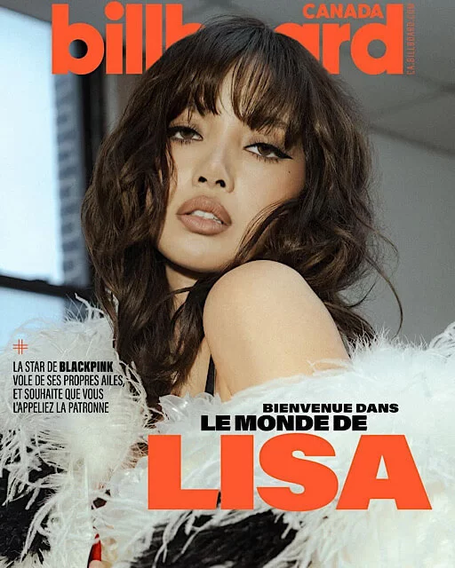 Na capa da Billboard Canadá, Lisa compartilha seus sonhos, desafios e vitórias como uma das maiores estrelas do K-pop (Foto: reprodução/Joelle Grace Taylor/Billboard) Lorena Bueri