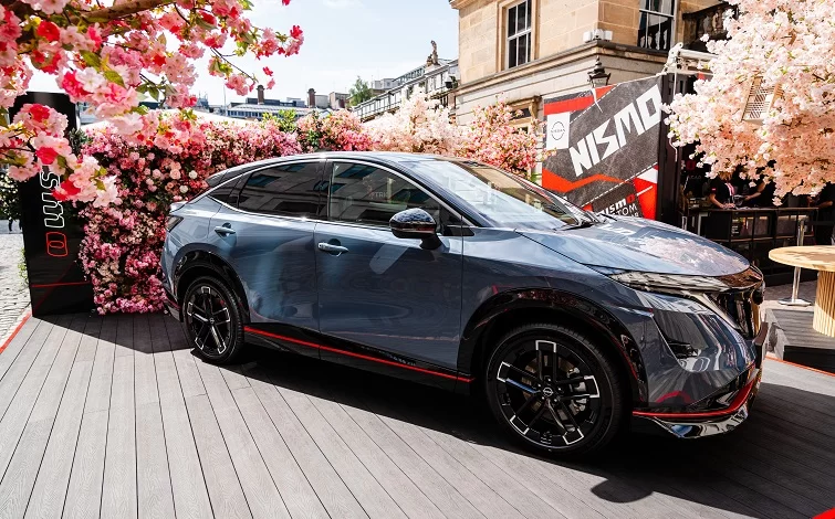 Modelo elétrico Arya NISMO da Nissan, comercializado no mercado europeu, apresentado no Dia Mundial do Veículo Elétrico (Foto:reprodução/Nissan)