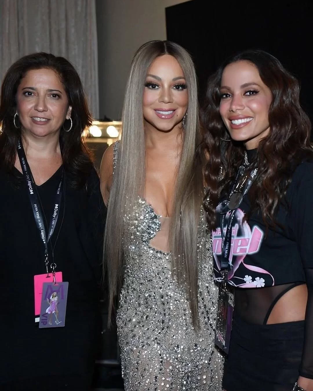 Anitta e cantora Americana, Mariah Carey (Foto: reprodução/Instagram/@Anitta) Lorena Bueri