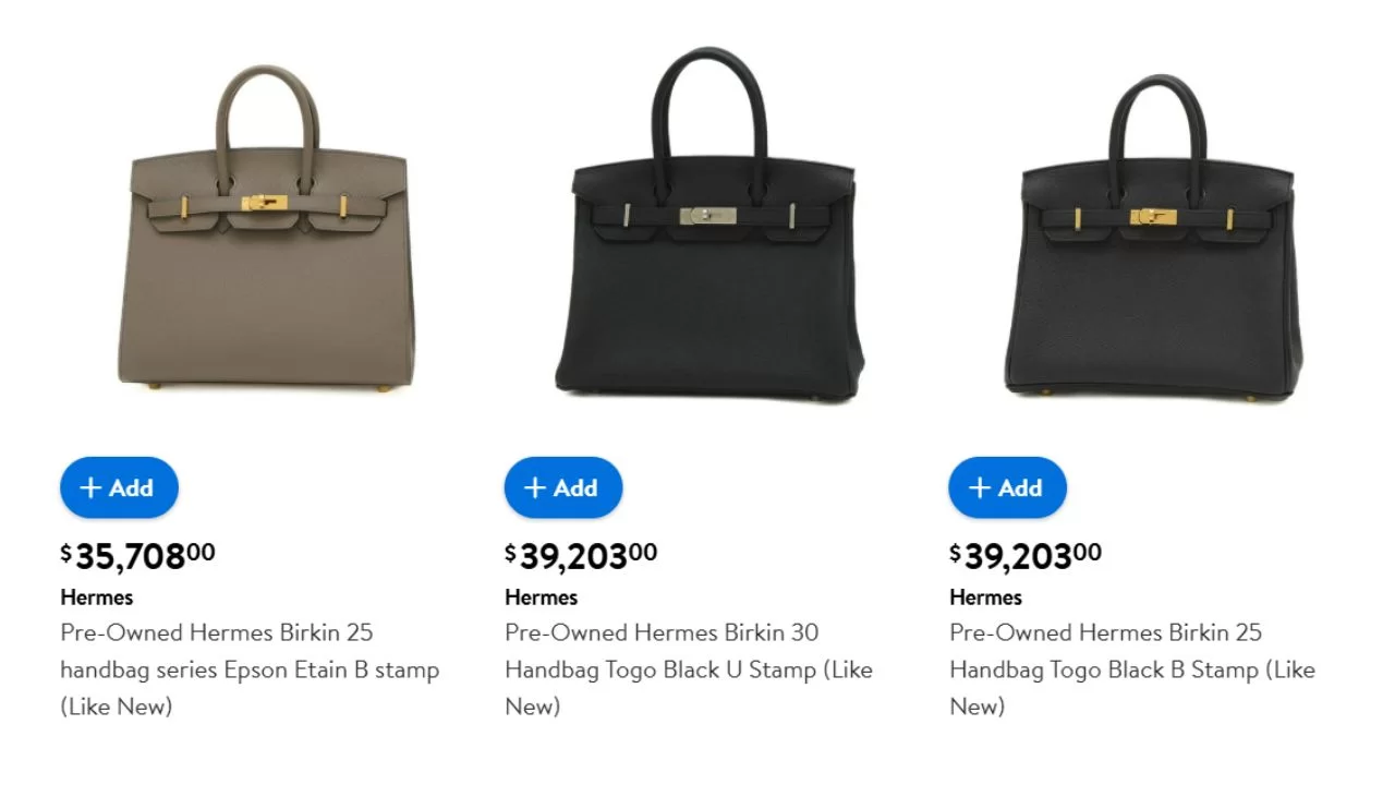 Bolsas a venda no Walmart (Foto: reprodução/Walmart)