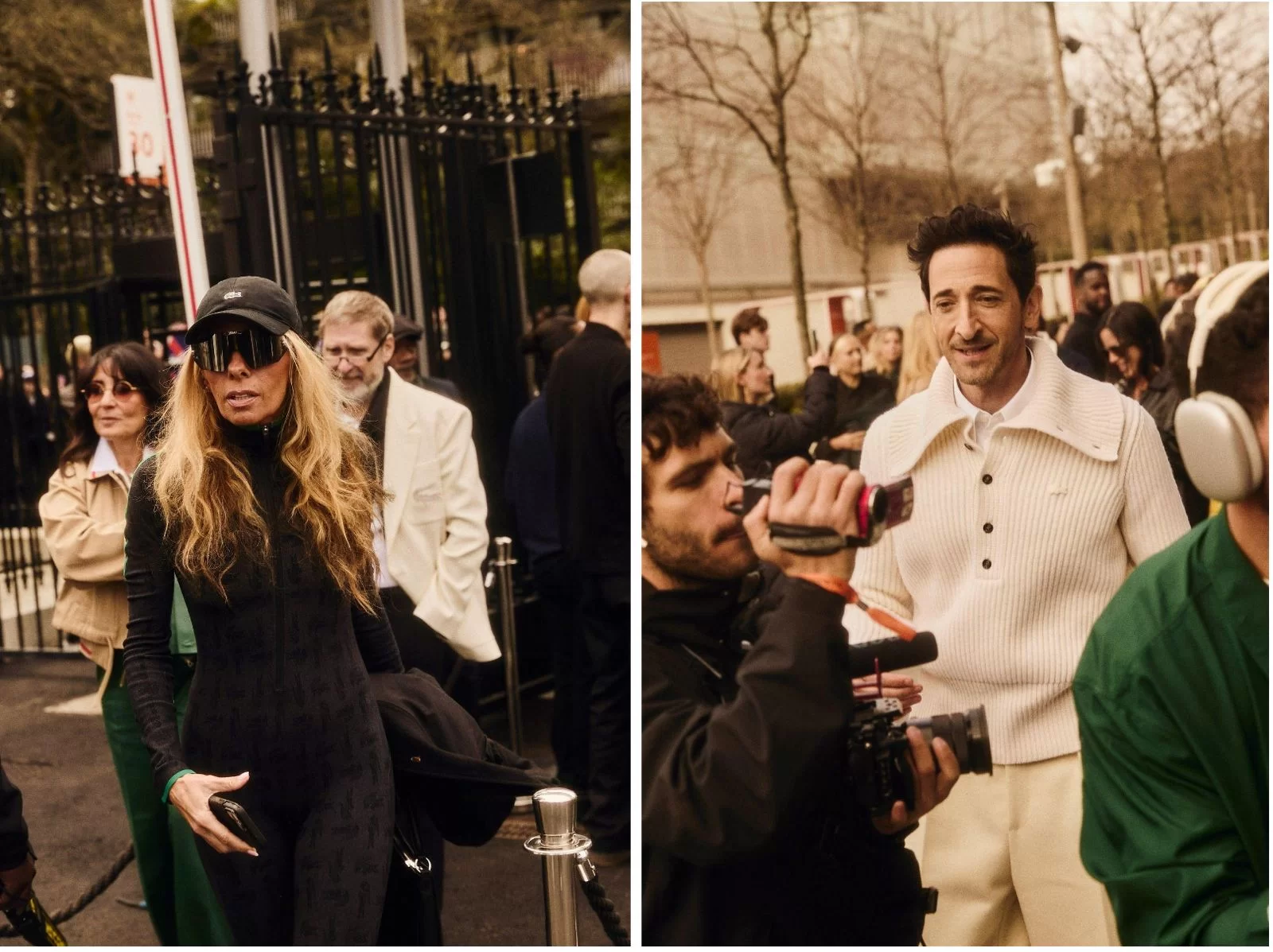 Adriane Galisteu e Adrien Brody em Lacoste (reprodução/TB Studios e Lacoste Brasil ) Lorena Bueri