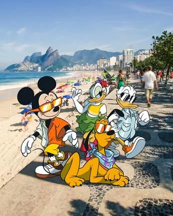 Mickey & Amigos em Ipanema, Arcos da Lapa, Lagoa Rodrigo de Freitas e Aterro do Flamengo - Fotos: Divulgação Lorena Bueri