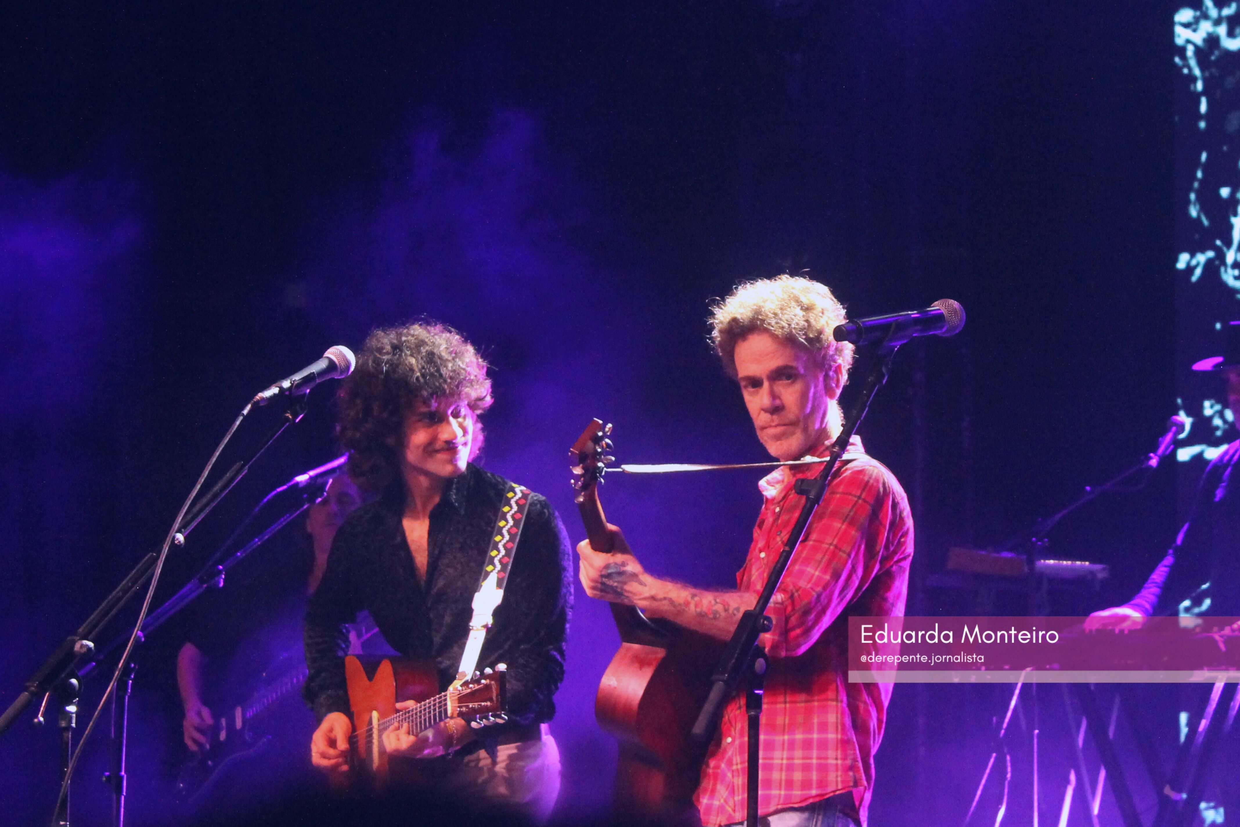 Nando e Sebastião Reis  no Tim Music Noites Cariocas (Foto: Eduarda Monteiro) Lorena Bueri