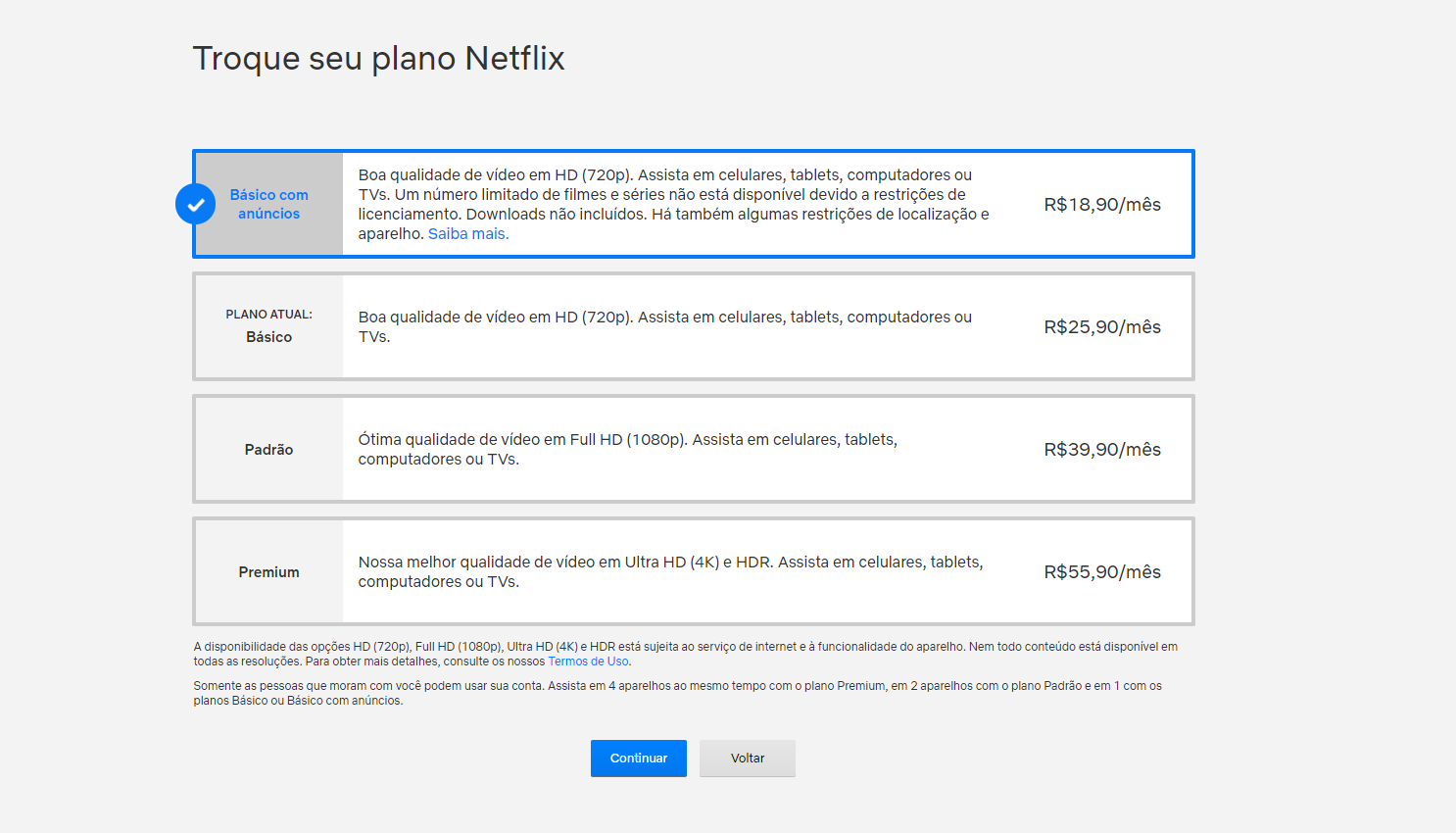 Netflix acaba com plano básico no Brasil; saiba tudo