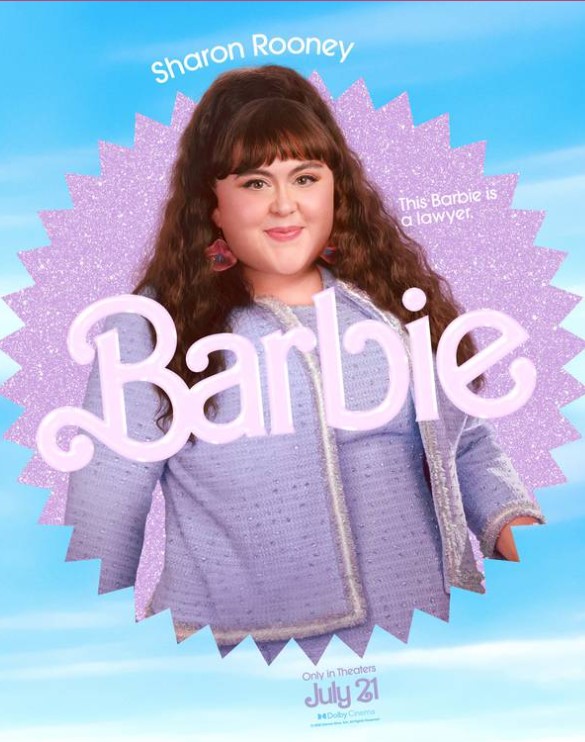 Sharon Rooney como Barbie Reprodução/Divulgação