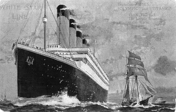 Cartão-postal enviado por passageiro da primeira classe mostra como era Titanic (Foto: Reprodução/Instagram @titanic_museum)