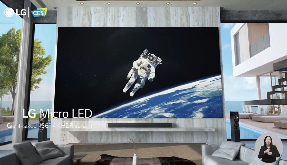 LG apresenta maior TV já fabricada na CES 2022