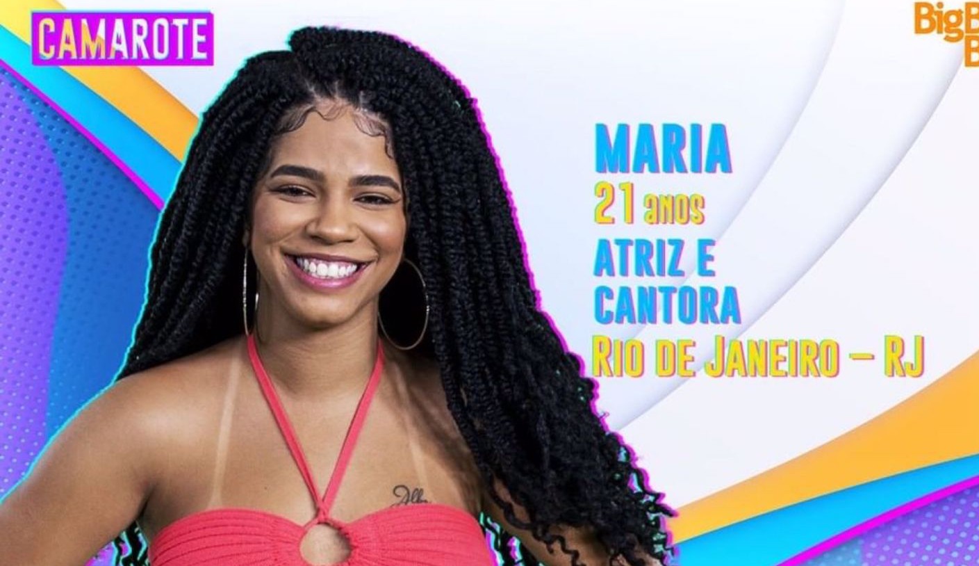 Cantora e atriz, Maria é confirmada no Camarote do BBB22: 'Eu sou livre, essa é a palavra que melhor me define' Lorena Bueri
